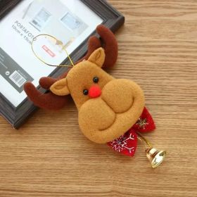 Christmas Decorations Old Man Doll Hanging Bell Pendant Tree Pendant Holiday Layout Scene Supplies