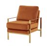 Divani Casa Bayside Modern Orange Fabric Accent Chair