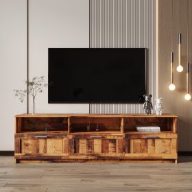 Modern minimalist TV cabinet 80 inch TV stand, open locker Living Room Bedroom
