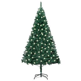 Artificial Christmas Tree with LEDs&Thick Branches Green 47.2"