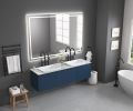 60in. W x 48 in. H LED Lighted Bathroom Wall Mounted Mirror with High Lumen+Anti-Fog Separately Control bedroom full-length mirror bathroom led mirror