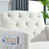 [Video]Welike 30 "W Modern Chesterfield Tufted Upholstered Chair with Deep Buttons; Living Room Chair; Comfortable Armchair; Gold Hardware Legs; Tufte
