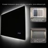 Led Bathroom Mirror with Lights; 60 Inch Anti-Fog Adjustable Front and Backlit Mirror for Bathroom; 3 Colors Dimmable Bathroom Led Mirror; Wall Mount