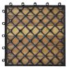 Decking Tiles Vertical Pattern 11.8"x11.8" Acacia Set of 30