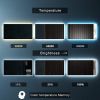 Led Bathroom Mirror with Lights; 60 Inch Anti-Fog Adjustable Front and Backlit Mirror for Bathroom; 3 Colors Dimmable Bathroom Led Mirror; Wall Mount
