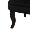 Modern Black Velvet Accent Chair Contemporary Upholstered Single Sofa for Home & Office Living Room Furniture
