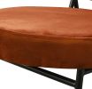 Modrest Sami Modern Orange Velvet Accent Chair
