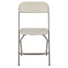 Herculesâ€šÃ‘Â¢ Series Plastic Folding Chair - Beige - 650LB Weight Capacity Comfortable Event Chair - Lightweight Folding Chair -
