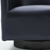 Garland Midnight Blue Wood Base Swivel Chair