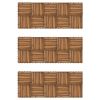 Decking Tiles Vertical Pattern 11.8"x11.8" Acacia Set of 30