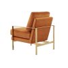 Divani Casa Bayside Modern Orange Fabric Accent Chair