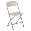 Herculesâ€šÃ‘Â¢ Series Plastic Folding Chair - Beige - 650LB Weight Capacity Comfortable Event Chair - Lightweight Folding Chair -