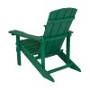 Charlestown All-Weather Adirondack Chair in Green Faux Wood