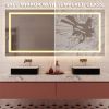 84 in. W x 32 in. H LED Large Rectangular Frameless Anti-Fog Bathroom Mirror Front & Backlit