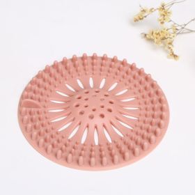 1pc Bathroom Hair Catcher, Debris Filter, Hair Filter, Easy To Install And Clean, For Bathroom Bathtub And Kitchen, Bathroom Accessories (Color: Pink)