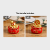 1pc; Pot Of Golden Car Ornament (2.28"âˆšÃ³1.97"âˆšÃ³1.97"); Home Decoration; Holiday Birthday Gifts
