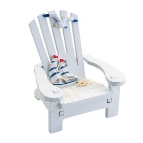 Beach Chair Home Decoration Creative Cute Ocean Beach Chair Ornament Wooden Craft Mini Miniature Kids Toy Decoraciâˆšâ‰¥n Hogar (Color: D, Ships From: China)