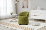 360 Degree Swivel Cuddle Barrel Accent Sofa Chairs, Round Armchairs with Wide Upholstered, Fluffy Velvet Fabric Chair for Living Room, Bedroom, Office