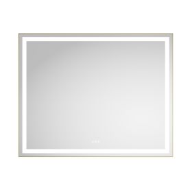 48x 48Inch LED Mirror Bathroom Vanity Mirror with Back Light, Wall Mount Anti-Fog Memory Large Adjustable Vanity Mirror (Color: As pic)