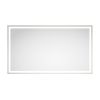 84in. W x 48in. H Oversized Rectangular Black Framed LED Mirror Anti-Fog Dimmable Wall Mount Bathroom Vanity Mirror HD Wall Mirror Kit For Gym And Dan
