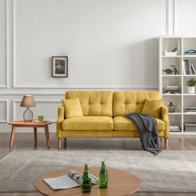 Living Space sofa 3 seater With Waterproof Fabric , USB Charge port (Color: As pic)