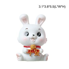 Chinese Lucky Wealth Waving Cat Gold Waving Hand Cat Home Decor Welcome Waving Cat Sculpture Statue Decor Car Ornament (Color: Lucky 1, size: S)