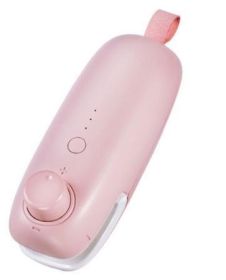 Hand pressure sealer (Color: USB charging pink (1300 mAh))