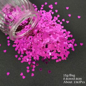 Acrylic Heart Confetti Scatter Crystal Beads Wedding Party Decor Squins Engaement Anniversary Valentine Party Supplies (Color: FC HEART S)