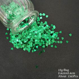Acrylic Heart Confetti Scatter Crystal Beads Wedding Party Decor Squins Engaement Anniversary Valentine Party Supplies (Color: GR HEART S)