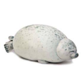 Angry Blob Seal Pillow Chubby 3D Novelty Sea Lion Doll Plush Stuffed Toy Baby Sleeping Throw Pillow Gifts for Kids Girls (Height: 30cm, Color: Happy)