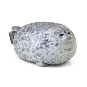 Angry Blob Seal Pillow Chubby 3D Novelty Sea Lion Doll Plush Stuffed Toy Baby Sleeping Throw Pillow Gifts for Kids Girls (Height: 60cm, Color: Angry)