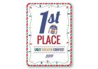 1st Place Ugly Sweater Contest Sign
