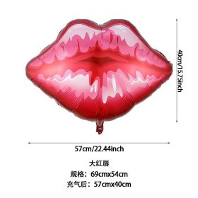 Double Bear Hug Heart Balloons Foil I Love You Wedding Valentine Day Marriage Event Party Balloon Decoration (Ballon Size: as show, Color: 1pc lip)