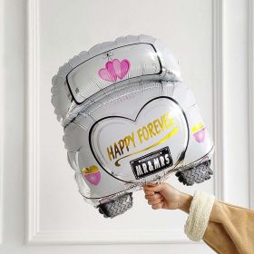 Double Bear Hug Heart Balloons Foil I Love You Wedding Valentine Day Marriage Event Party Balloon Decoration (Ballon Size: as show, Color: 1pc car 1)