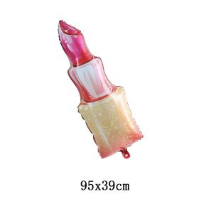 Double Bear Hug Heart Balloons Foil I Love You Wedding Valentine Day Marriage Event Party Balloon Decoration (Ballon Size: as show, Color: 1pc Lipstick)