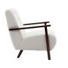 COOLMORE Wood Frame Armchair, Modern Accent Chair Lounge Chair for Living Room