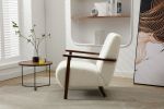 COOLMORE Wood Frame Armchair, Modern Accent Chair Lounge Chair for Living Room