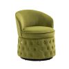 360 Degree Swivel Cuddle Barrel Accent Sofa Chairs, Round Armchairs with Wide Upholstered, Fluffy Velvet Fabric Chair for Living Room, Bedroom, Office