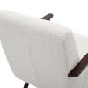 COOLMORE Wood Frame Armchair, Modern Accent Chair Lounge Chair for Living Room