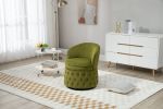 360 Degree Swivel Cuddle Barrel Accent Sofa Chairs, Round Armchairs with Wide Upholstered, Fluffy Velvet Fabric Chair for Living Room, Bedroom, Office