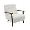 COOLMORE Wood Frame Armchair, Modern Accent Chair Lounge Chair for Living Room