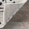 Mila Dotted Diamond Trellis Area Rug, 6' 7" x 9', Gray