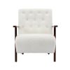 COOLMORE Wood Frame Armchair, Modern Accent Chair Lounge Chair for Living Room