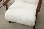 COOLMORE Wood Frame Armchair, Modern Accent Chair Lounge Chair for Living Room
