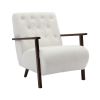 COOLMORE Wood Frame Armchair, Modern Accent Chair Lounge Chair for Living Room
