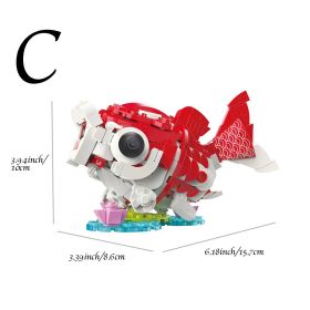 1pc Building Blocks Ornament; Chinese New Year Gifts; Doll Ornaments To Attract Blessings And Wealth 4.61"×3.86"×3.07" (Style: C, Quantity: 1pc)