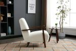 COOLMORE Wood Frame Armchair, Modern Accent Chair Lounge Chair for Living Room