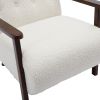 COOLMORE Wood Frame Armchair, Modern Accent Chair Lounge Chair for Living Room