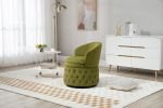 360 Degree Swivel Cuddle Barrel Accent Sofa Chairs, Round Armchairs with Wide Upholstered, Fluffy Velvet Fabric Chair for Living Room, Bedroom, Office
