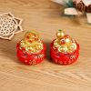 1pc; Pot Of Golden Car Ornament (2.28"âˆšÃ³1.97"âˆšÃ³1.97"); Home Decoration; Holiday Birthday Gifts